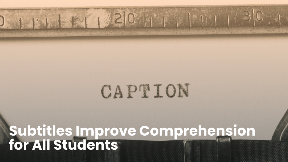 Subtitles Help Learning