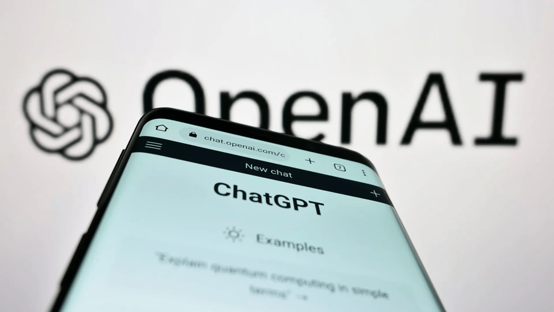 ChatGPT interface on mobile device representing AI content generation for training and learning